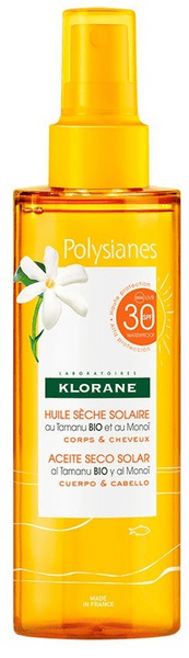 Klorane Polysianes Aceite Seco SPF30 200 ml