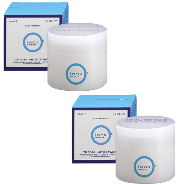 Ioox Crema Hidratante con Ácido Hialurónico 2x50 ml