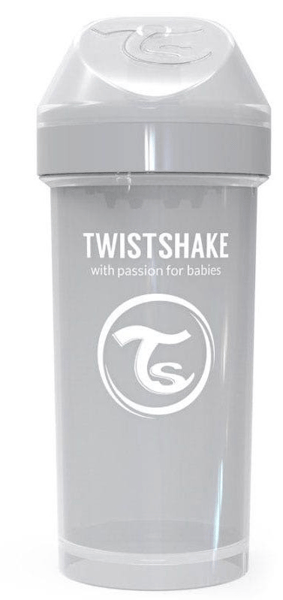 Twistshake Straw Cup +6m 360 ml Gris Pastel