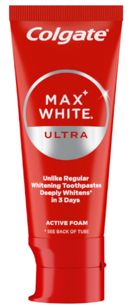 Colgate Max White Ultra Active Foam Pasta Dientes Blanqueadora 50 Ml