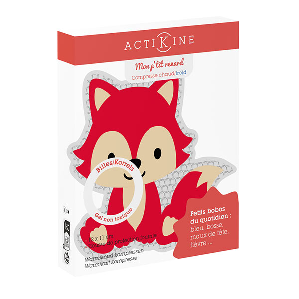 Actikiné Compresse chaud/froid billes kids - Renard