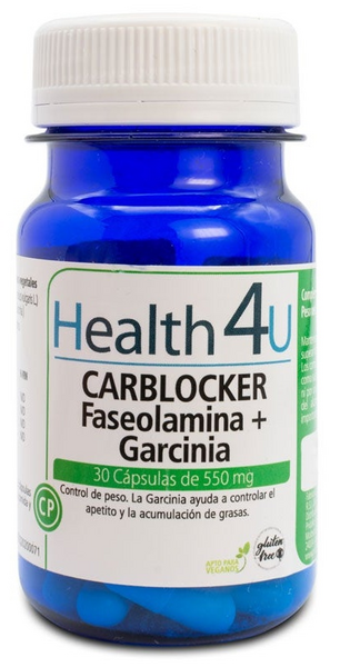 H4U Carboblocker Faseolamina + Garcinia Pridaho 30 Cápsulas 550mg
