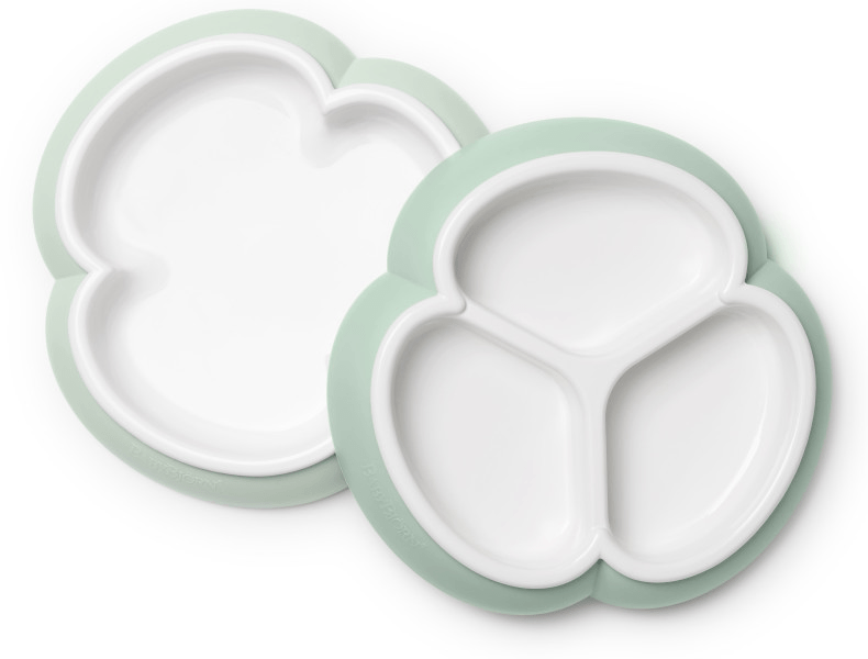 BabyBjörn Platos Verde Pastel 2 uds