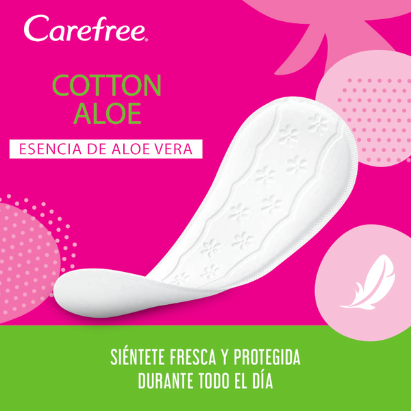 Carefree Cotton Feel Normal Aloe Protegeslips 56 Uds