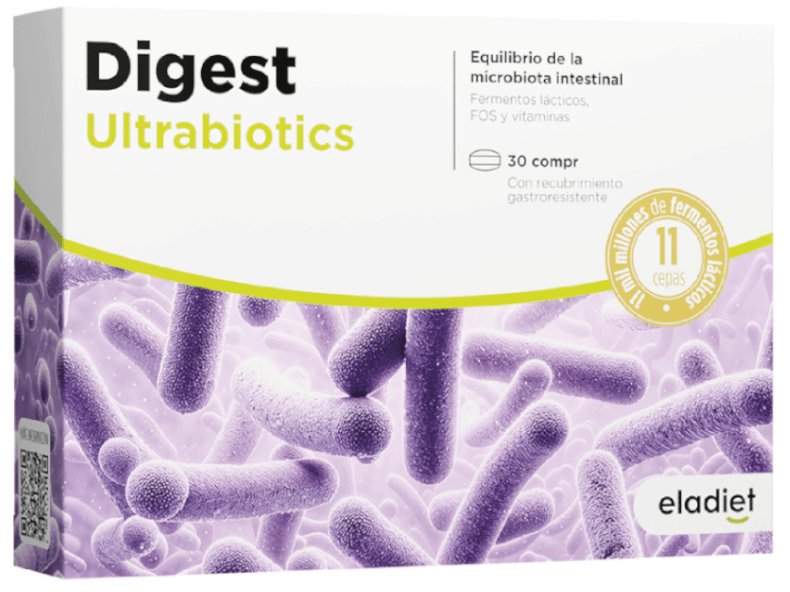 Eladiet Digest Ultrabiotics 30 Comprimidos