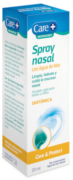Care+ Spray Nasal con Agua de Mar Isotónica Resfriado 20 ml