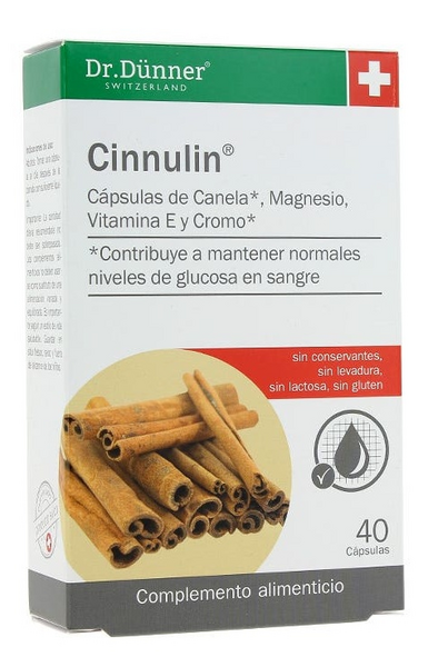 Dr Dünner Cinnulin Canela 40 Cápsulas