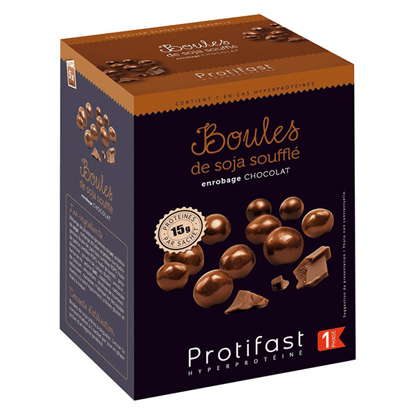 Boules de Soja Soufflé Chocolat - 5 sachets 2