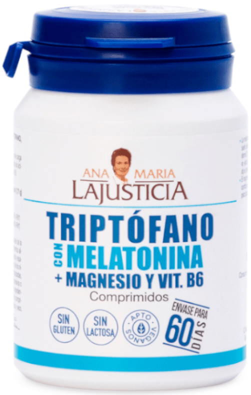 Ana Maria Lajusticia Triptófano + Melatonina + Magnesio y Vit. B6 60 Comprimidos