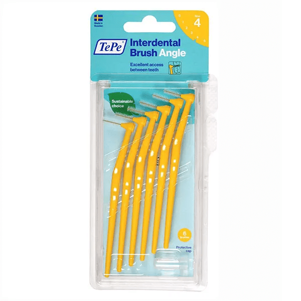 Brossettes Interdentaires Angle Jaune 0.7 mm 6 brossettes 2