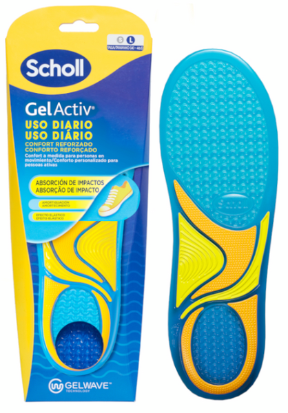 Scholl Plantillas Gel Activ Hombre Tecnología GelWave 1 Par (Talla 40-46,5)