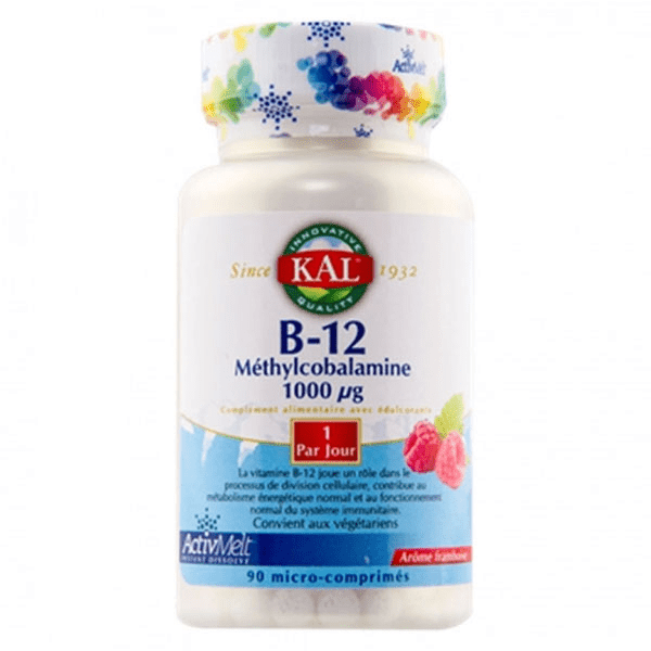 B-12 Méthylcobalamine 1000µg 90 micro-comprimés 3