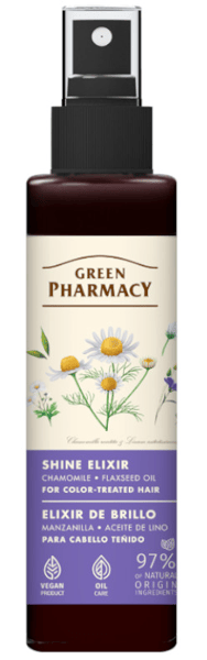 Green Pharmacy Elixir Cabello Teñido Camomila y Aceite de Lino 150 ml