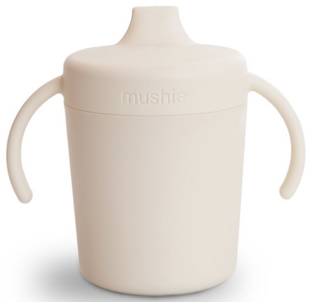 Mushie Taza Didáctica Con Asas Solid Ivory 230 Ml