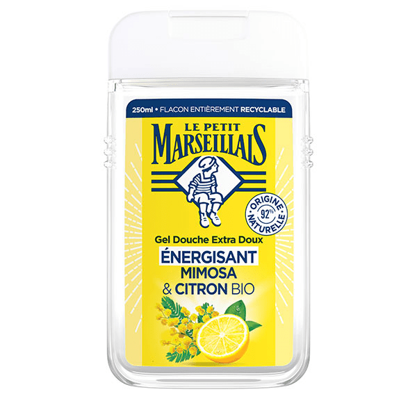 Gel Douche Extra Doux Énergisant Mimosa & Citron BIO 250 ml 3