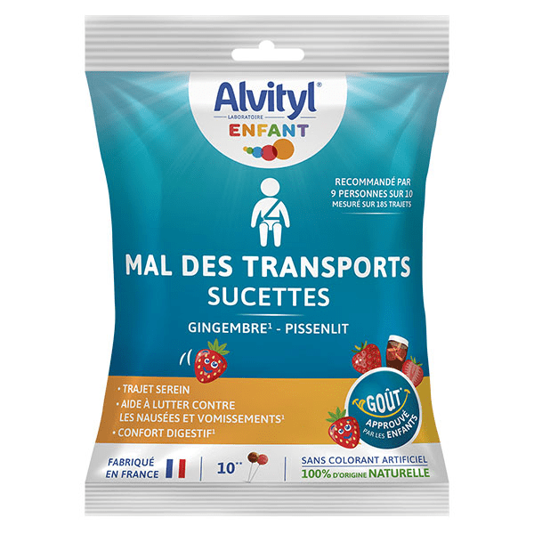Mal des Transports Gingembre Pissenlit dès 3 ans 10 sucettes 4