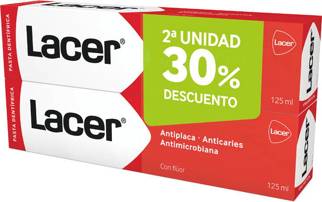 Lacer Pasta Dentrífica Duplo 2x125ml