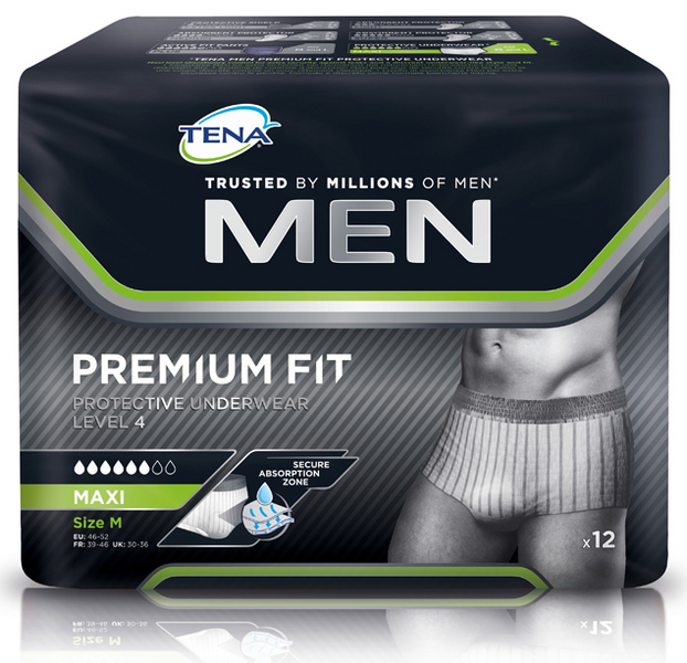 TENA Men Pants Premium Fit Maxi Talla M 12 Unidades