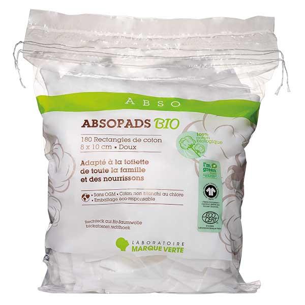 Absopads Bio Rectangles Coton bio 8x10cm - Sachet de 180 2