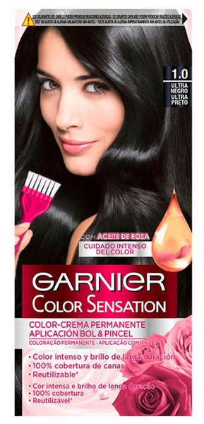 Garnier Color Sensation Tinte Tono 1.0 Ultra Negro