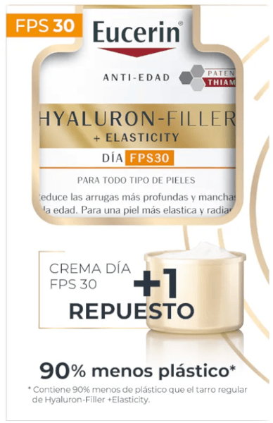 Eucerin Hyaluron-Filler Elasticity Crema de Día SPF30 50 ml + Recarga