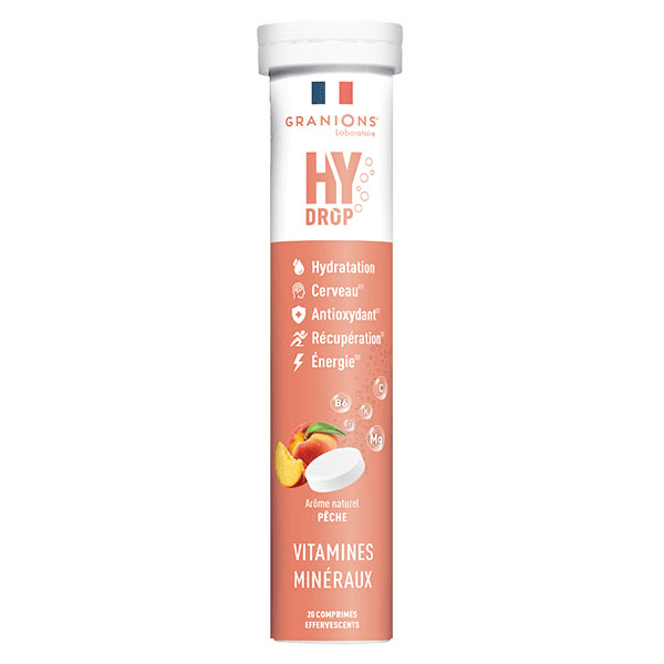 GRANIONS HYDROP Electrolytes - Vitamine C, Magnesium, Minéraux - Pêche 4
