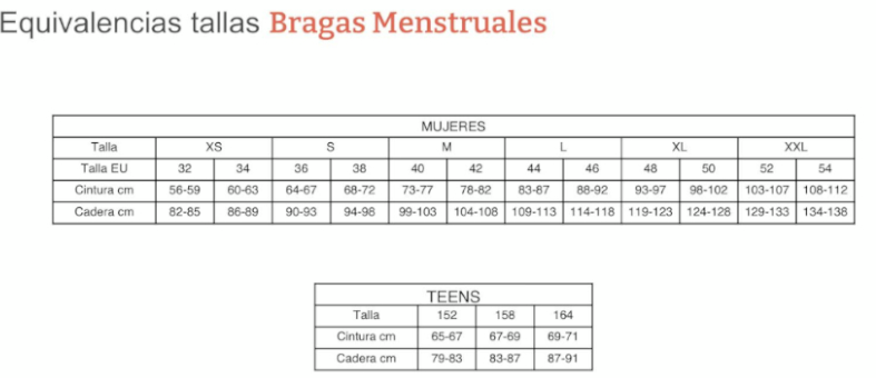 Enna Braga Menstrual FreeCut Flujo Medio Talla 1