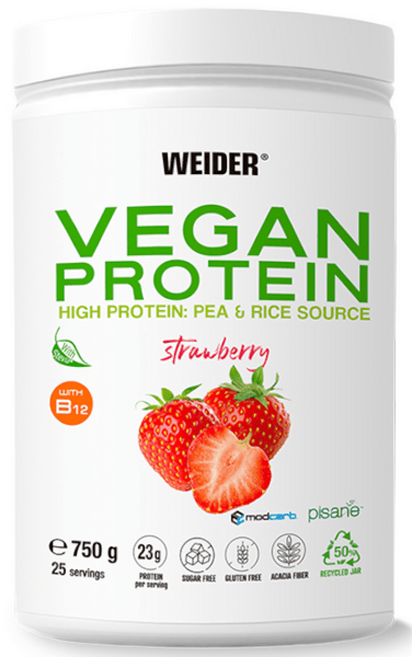 Weider Vegan Protein Fresa 750 G - Imagen 3
