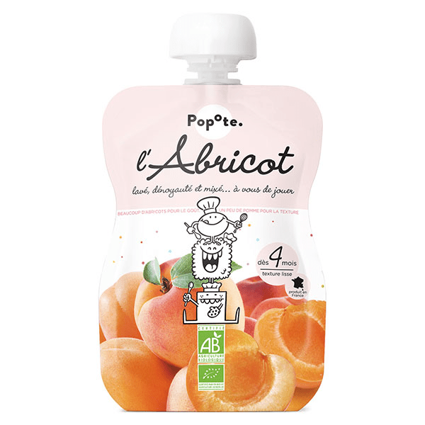 Les Fruits Gourde Abricot +4mois Bio 120g 3