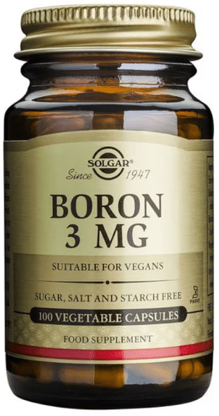 Solgar Boro 3 mg 100 Cápsulas Vegetales