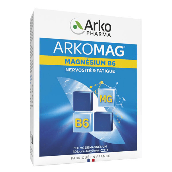 Arkomag Magnésium B6 Nervosité a Fatigue 60 gélules 3