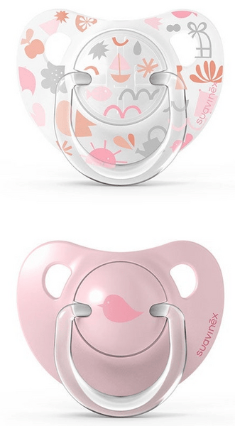 Suavinex Chupete Memories Anatómico Silicona 0-6m Rosa 2 uds