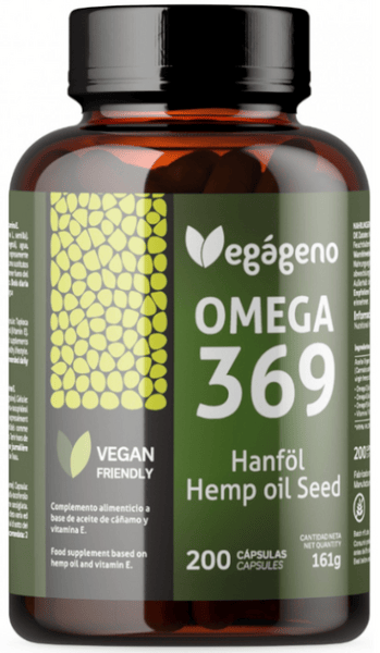 Vegágeno Omega 3, 6 y 9 200 Cápsulas