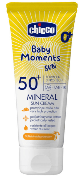 Chicco Baby Moments Sun Mineral Crema Solar Para Niños Spf 50+ 0 M+ 75 Ml - Imagen 2