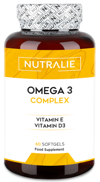 Nutalie Omega 3 Complex 2000mg EPA, DHA con Vitaminas E + D 60 Cápsulas