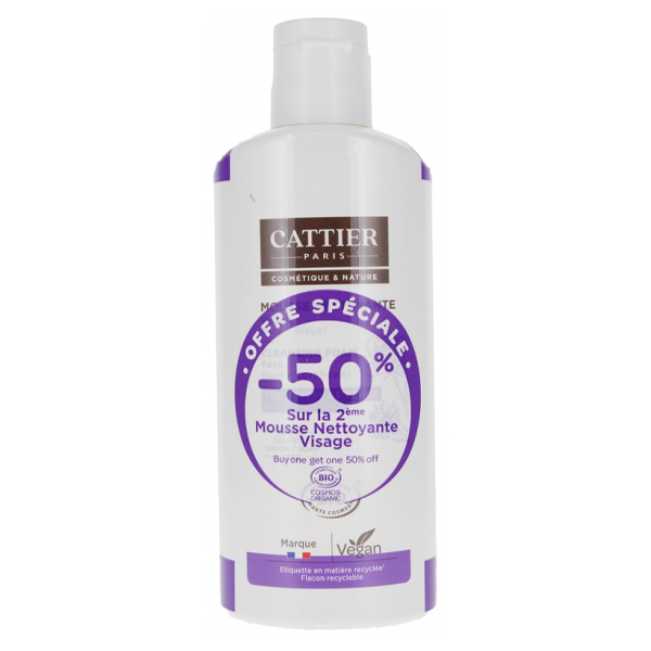 Nettoyant & Démaquillant Mousse Nettoyante Bio Lot de 2 x 150ml
