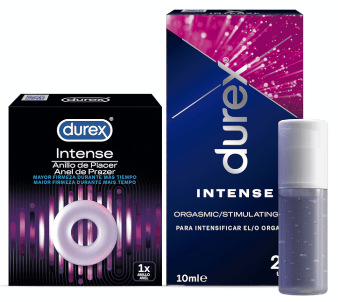 Durex Pack Intense Orgasmic Gel 10ml + Anillo de Placer