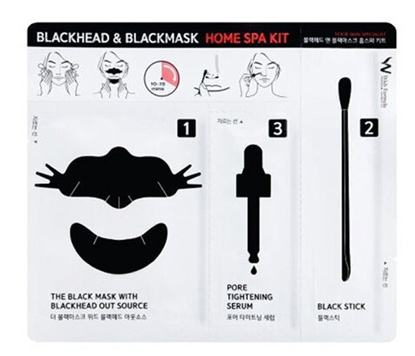 Wish Fórmula Kit Puntos Negros Blackhead Blackmasck Home Spa