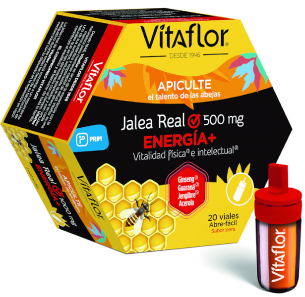 Vitaflor Jalea Real Energía+ 1000mg 20 Viales