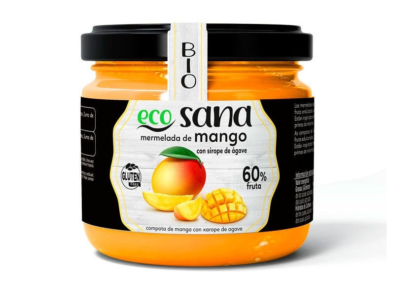 Ecosana Mermelada Extra Mango Sin Azúcar Bio 260g