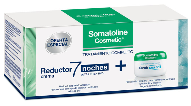 Somatoline Cosmetic Tratamiento Completo Reductor 7 Noches Crema 400ml + Exfoliante Scrub Sea Salt 350gr