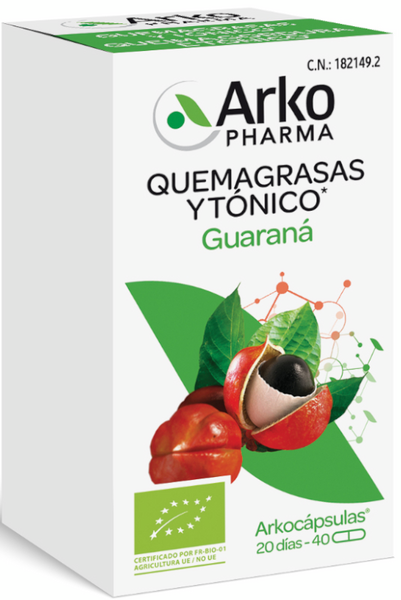 Arkocápsulas Guaraná Bio 40 Cápsulas