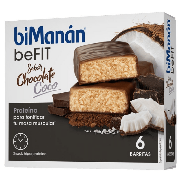 Bimanán Befit Barritas Chocolate Coco 6 Uds