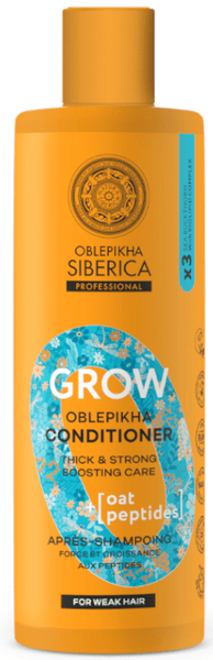 Natura Siberica Acondicionador Fortalecedor y Potenciador Crecimiento Péptidos 400 ml