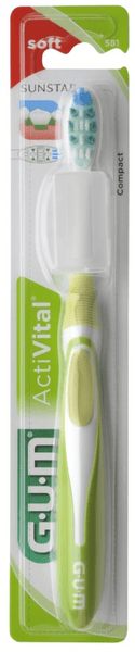 Gum Activital Cepillo Compacto Suave 1 Unidad