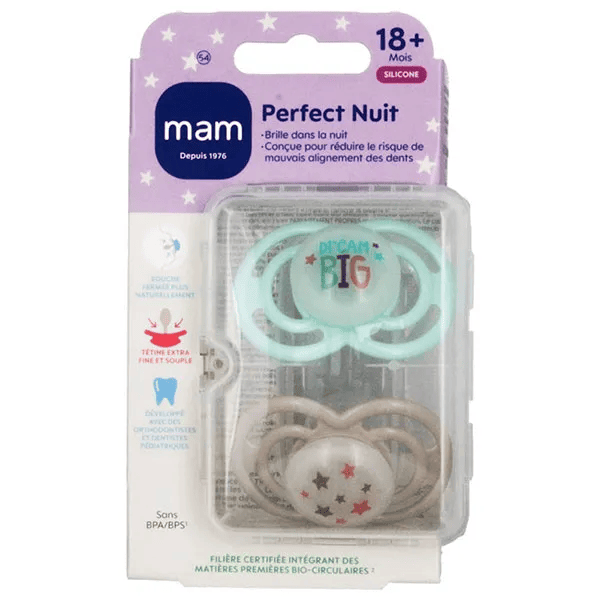 Sucettes perfect nuit tend 18+ silicone Motifs Dream Big