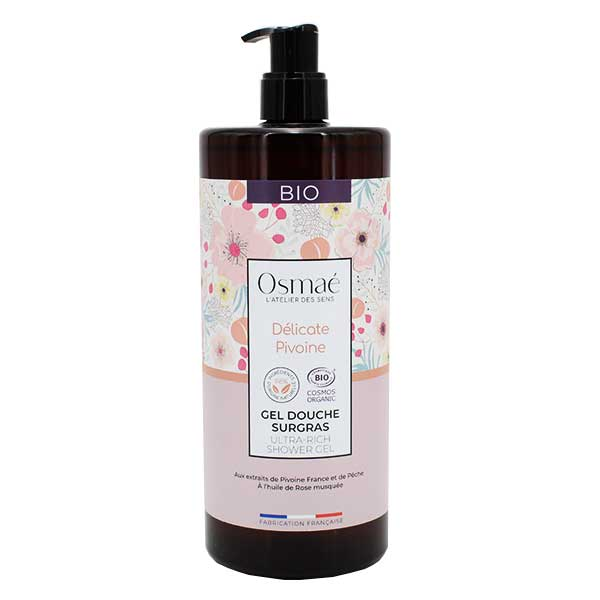 Gel Douche Surgras Délicate Pivoine Bio 1L