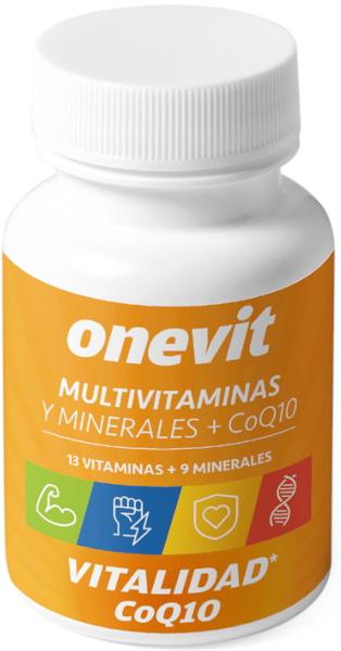 Onevit Vitalidad Multivitaminas y Minerales + CoQ10 45 Cápsulas