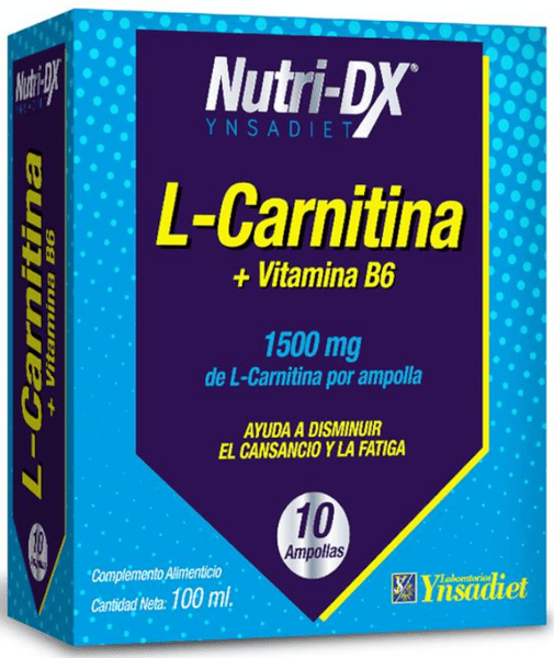 Ynsadiet Nutri-Dx L-Carnitina + Vitamina B6 10 Ampollas