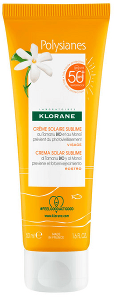 Klorane Polysianes Crema Solar Sublime SPF50+ Rostro 50 ml